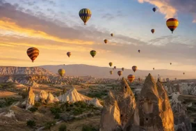 Kapadokya balon turu gün doğumu