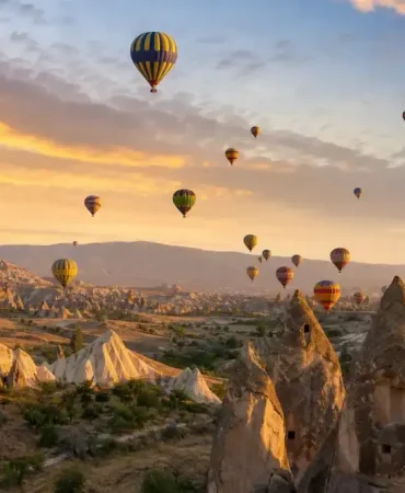 Kapadokya balon turu gün doğumu