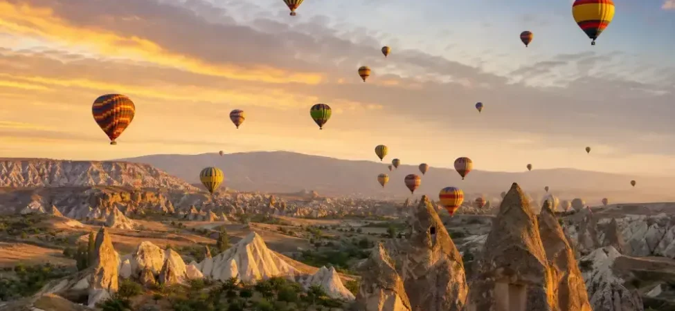 Kapadokya balon turu gün doğumu